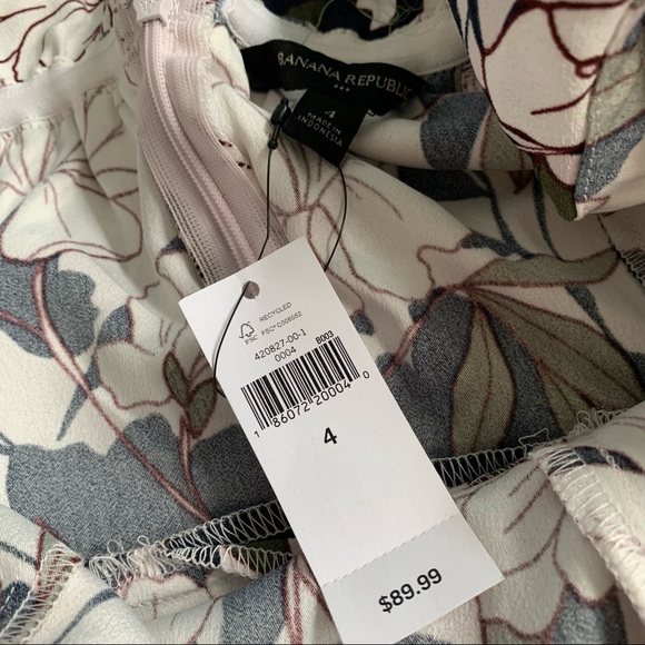 Banana Republic | NWT Off Shoulder Floral Ruffle Dress - Picture 3 of 14